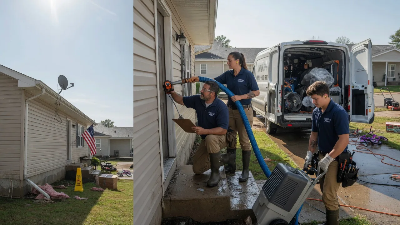 Ceiling Water Damage Restoration in Easton, KS near me